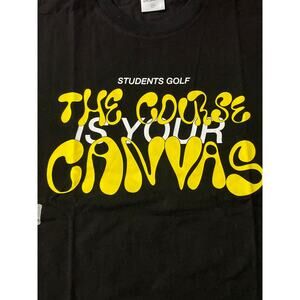 Students Golf T-Shirt XL "Your Canvas" Black Streetwear New